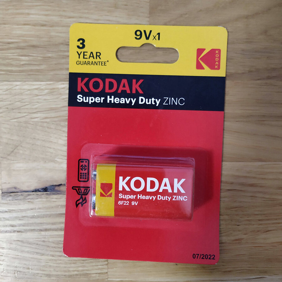 Батарейка KODAK Super Heavy Dury (ZINC) 6F22 9V (Krona) 1шт