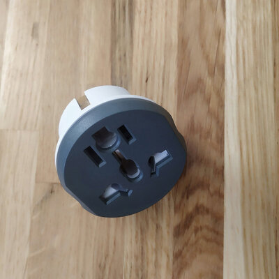 ProZone AC9605 Compact US/UK/AU to EU Plug Gray