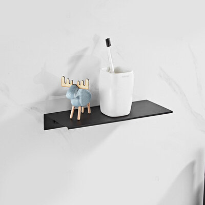 IwConcept BathRack Flat-30cm Black