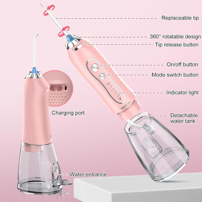 H2OFloss HF-6 Plus Pink